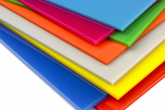 Sample of perspex-colours