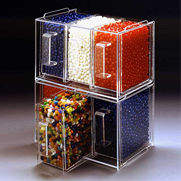 Plastic candy containers